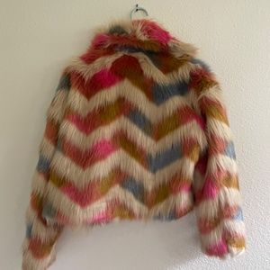 French connection fun faux fur jacket